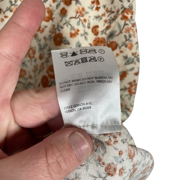 NWOT Reformation Rovino Floral Strappy Blouse in Fairy Size M - Picture 10 of 11